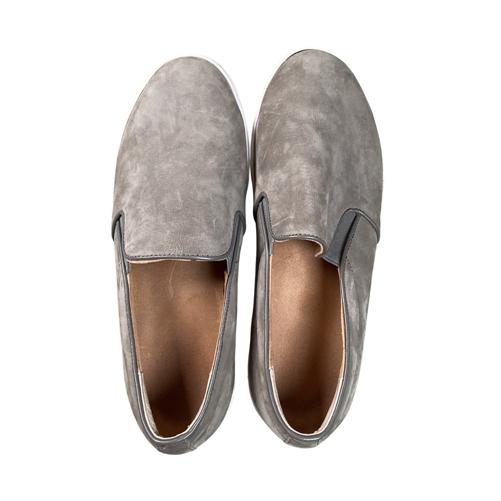 Vionic Slip-On Suede Sneakers in Gray
